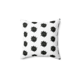 Decorative Spun Polyester Pillow with Abstract Design - Cozy Living Room Accent