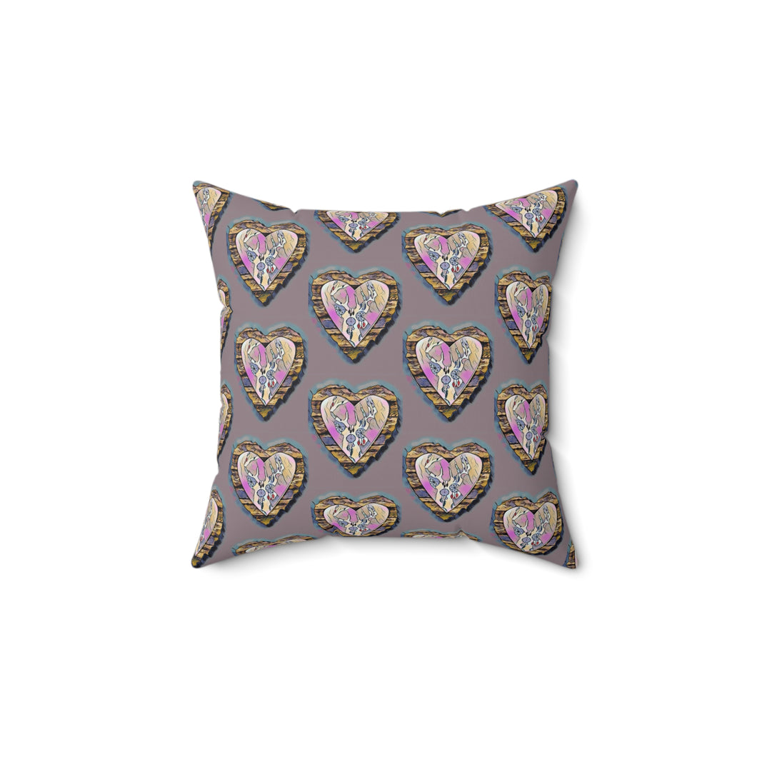 Heart Pattern Decorative Pillow - Cozy Home Accent