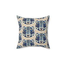 Load image into Gallery viewer, Boho Bear Pattern Decorative Pillow | Cozy Animal Print Cushion
