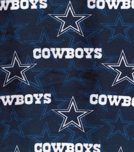 Cowboys Velvet Fleece Fabric