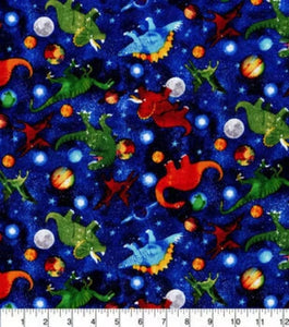 Handmade Placemat Or Table Runner Dinos In Space