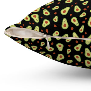Avocado Print Square Pillow - Fun Home Decor