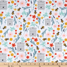 Load image into Gallery viewer, Bee Happy Calico Cotton Fabric
