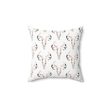 Load image into Gallery viewer, Rustic Skull Print Square Pillow - Bohemian Home Decor
