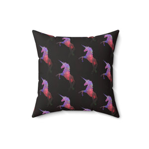 Whimsical Unicorn Print Pillow
