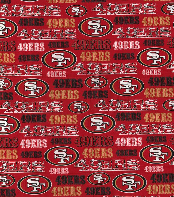 49ers Logo Cotton Fabric
