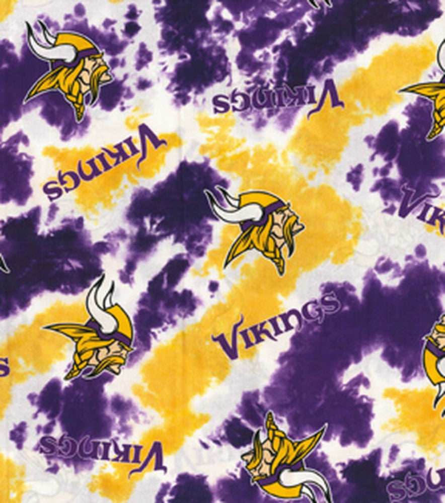 Vikings Tie Dye Cotton Fabric