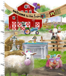 Welcome to the Funny Farm Panel Cotton Fabric