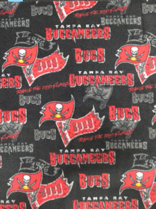Buccaneers Black Fleece Fabric