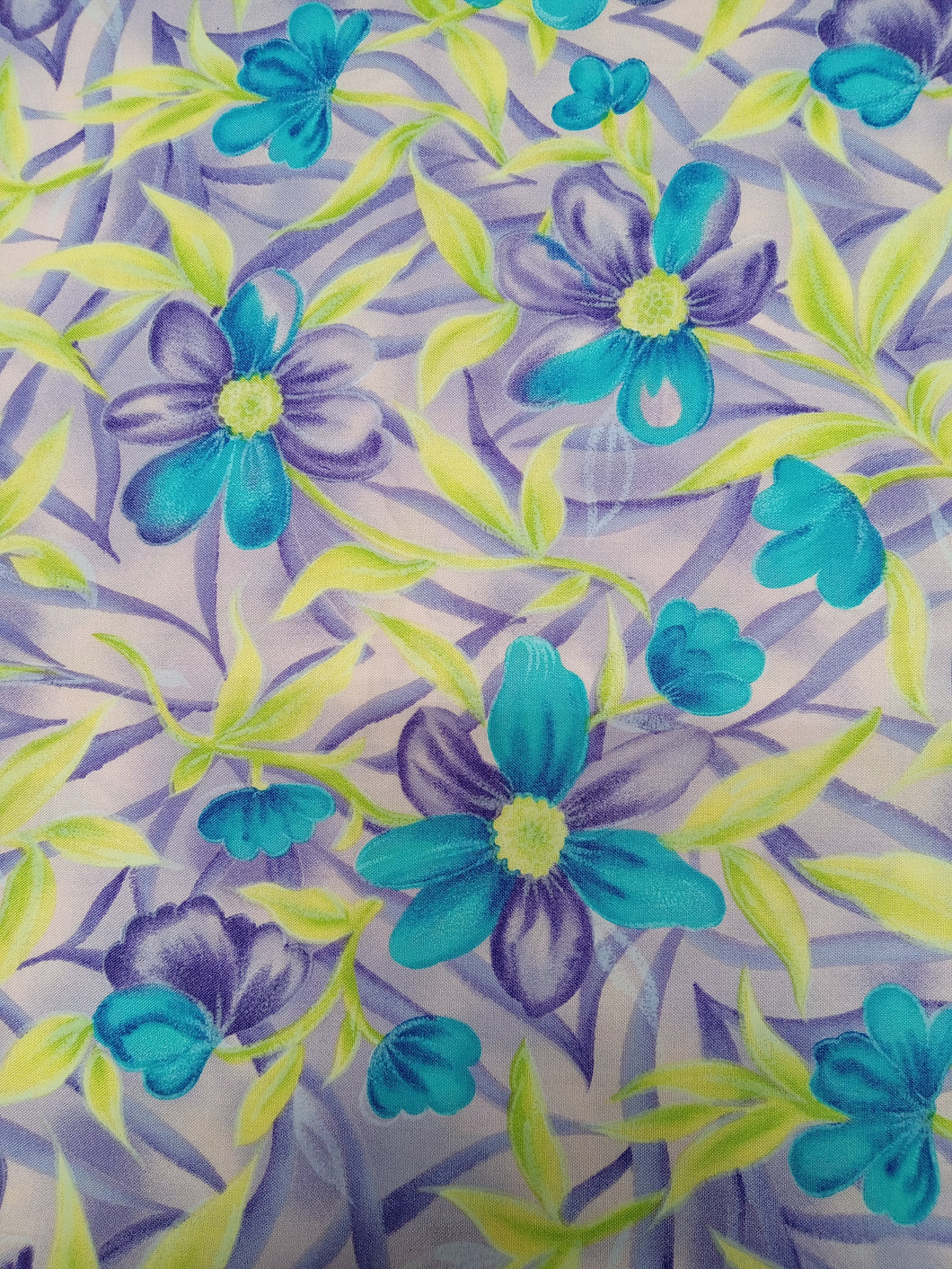 Floral Oasis Pink Cotton Fabric