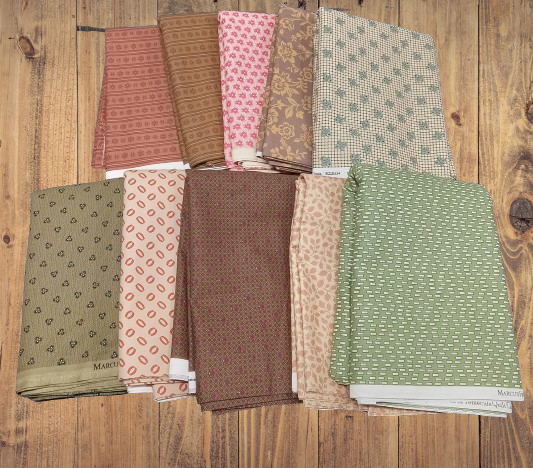 Assorted Marcus Fabrics Flat Fold Assortment 10 Yard Bundle Cotton Fabric