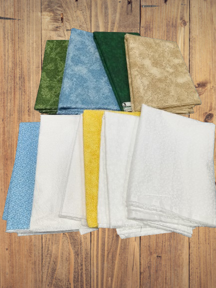 Assorted Patterns Vines, Floral, Plants Flat Fold Assortment 10 Yard Bundle Cotton Fabric