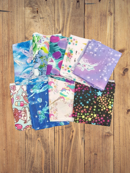 10 Fat Quarters -  Assorted Fantasy Fat Quarter Bundle