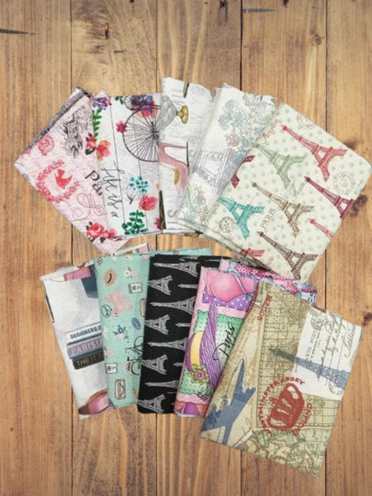 Assorted Paris Fashion Fabric - 1 lb Scrap Bundle