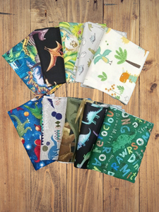 10 Fat Quarters - Assorted Dinosaurs Fat Quarter Bundle
