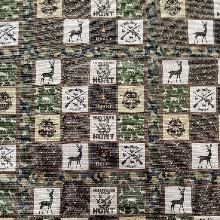Hunting Camo Lightweight Canvas Fabric