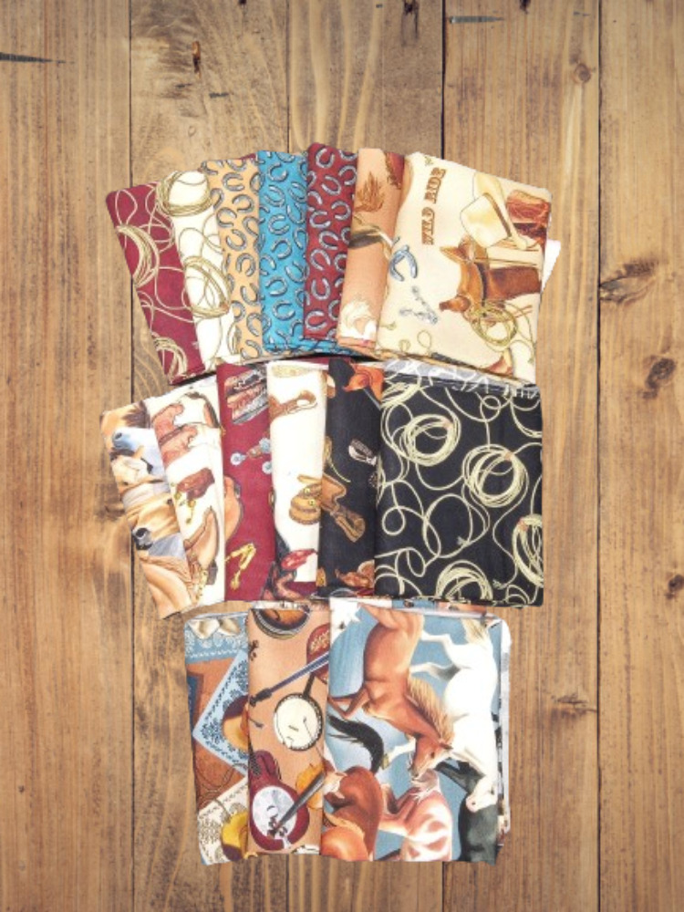 16 Fat Quarters -  Assorted Yellowstone Western Fat Quarter Bundle