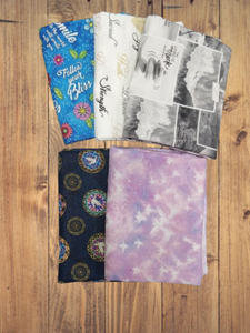 5 Fat Quarters - Assorted Faith Religious Fat Quarter Bundle