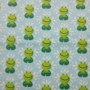 Frog Flannel Fabric