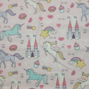 Unicorn Desserts Flannel Fabric