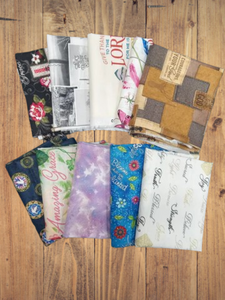 10 Fat Quarters - Assorted Faith Religious Fat Quarter Bundle