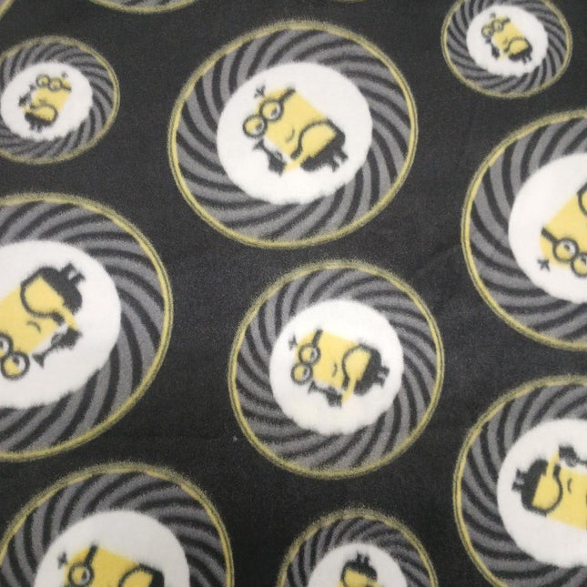Minions Medallions Fleece Fabric