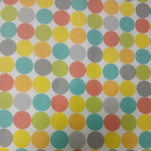 Handmade Blanket, Burp Rag/ Security Blanket, and Bib Cute Colored Dots on White Background