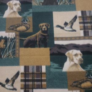 Labs Hunting Dogs Fleece Fabric Precut