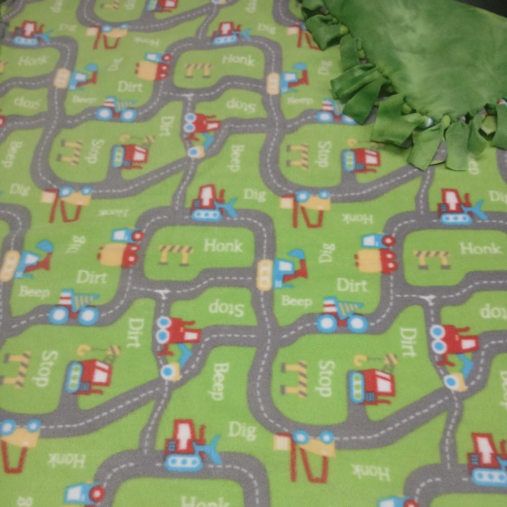 Handmade Double Layer Fleece Blanket with Matching Pillowcase 