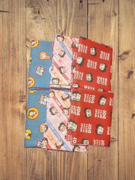 6 Fat Quarters - Assorted Betty Boop Fat Quarter Bundle