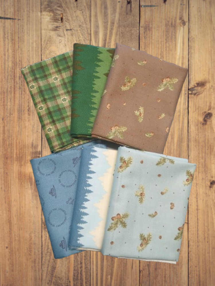 6 Fat Quarters - Assorted Only You Smokey Bear Themed Fat Quarter Bundle
