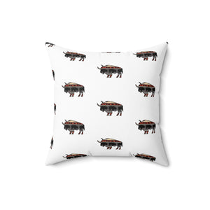 Whimsical Buffalo Print Pillow - Cozy Home Décor