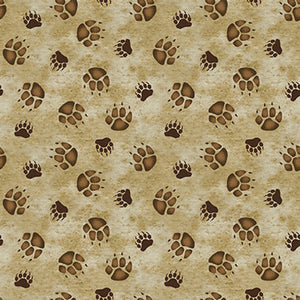 Wilderness Trail Tan Cotton Fabric