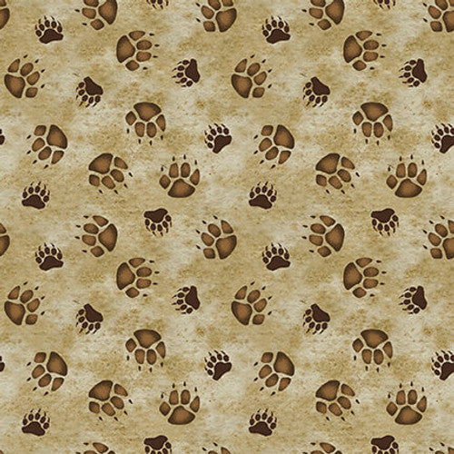 Wilderness Trail Tan Cotton Fabric