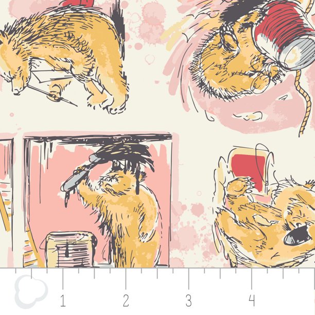 Paddington Pink Cotton Fabric
