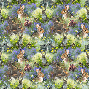 Handmade Placemat Or Table Runner New Beginnings Spring Bunnies Multi