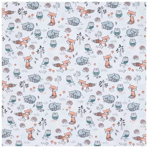 Charming Woodland Cotton Calico Fabric