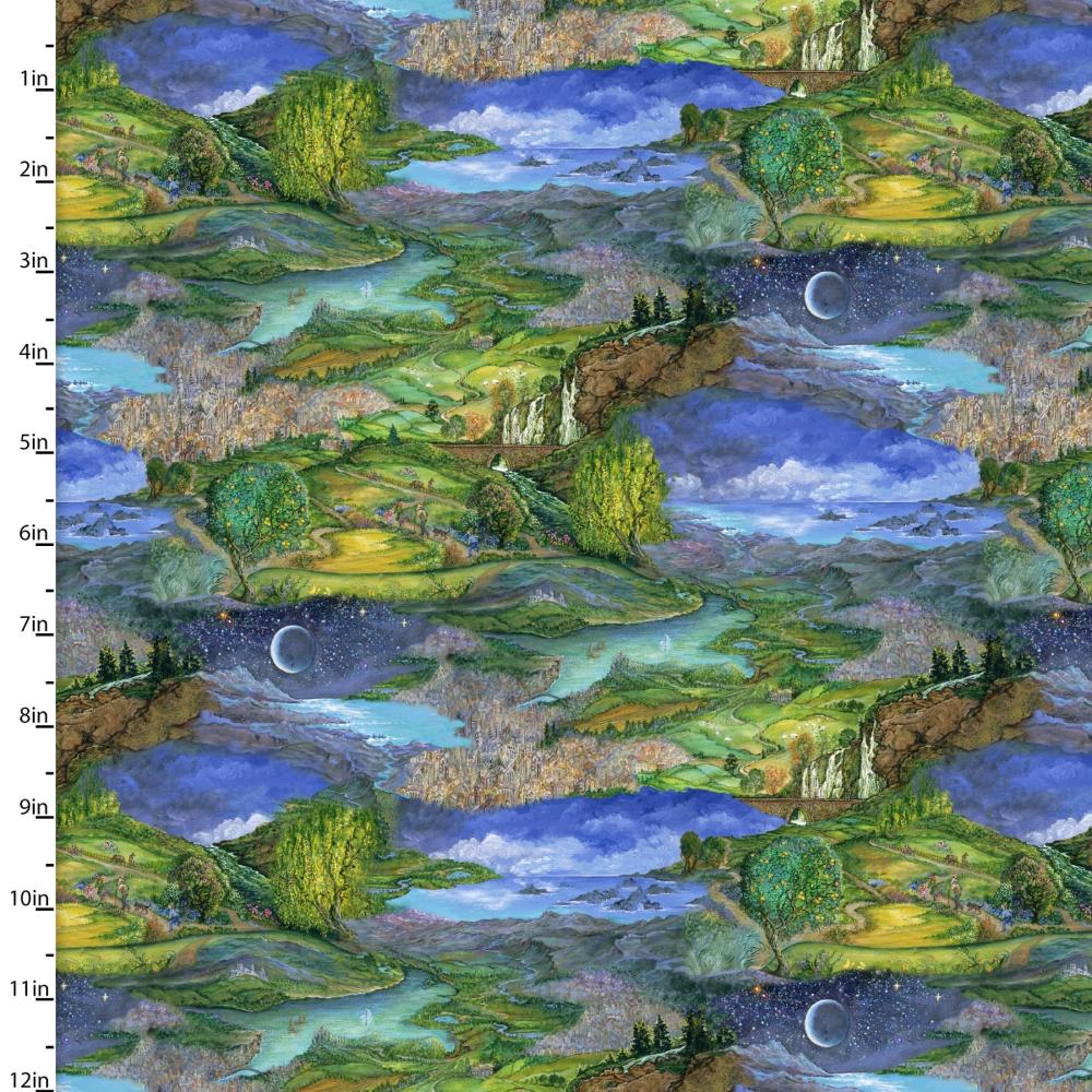 Handmade Placemat Or Table Runner Love is All Around Picturesque Scenery
