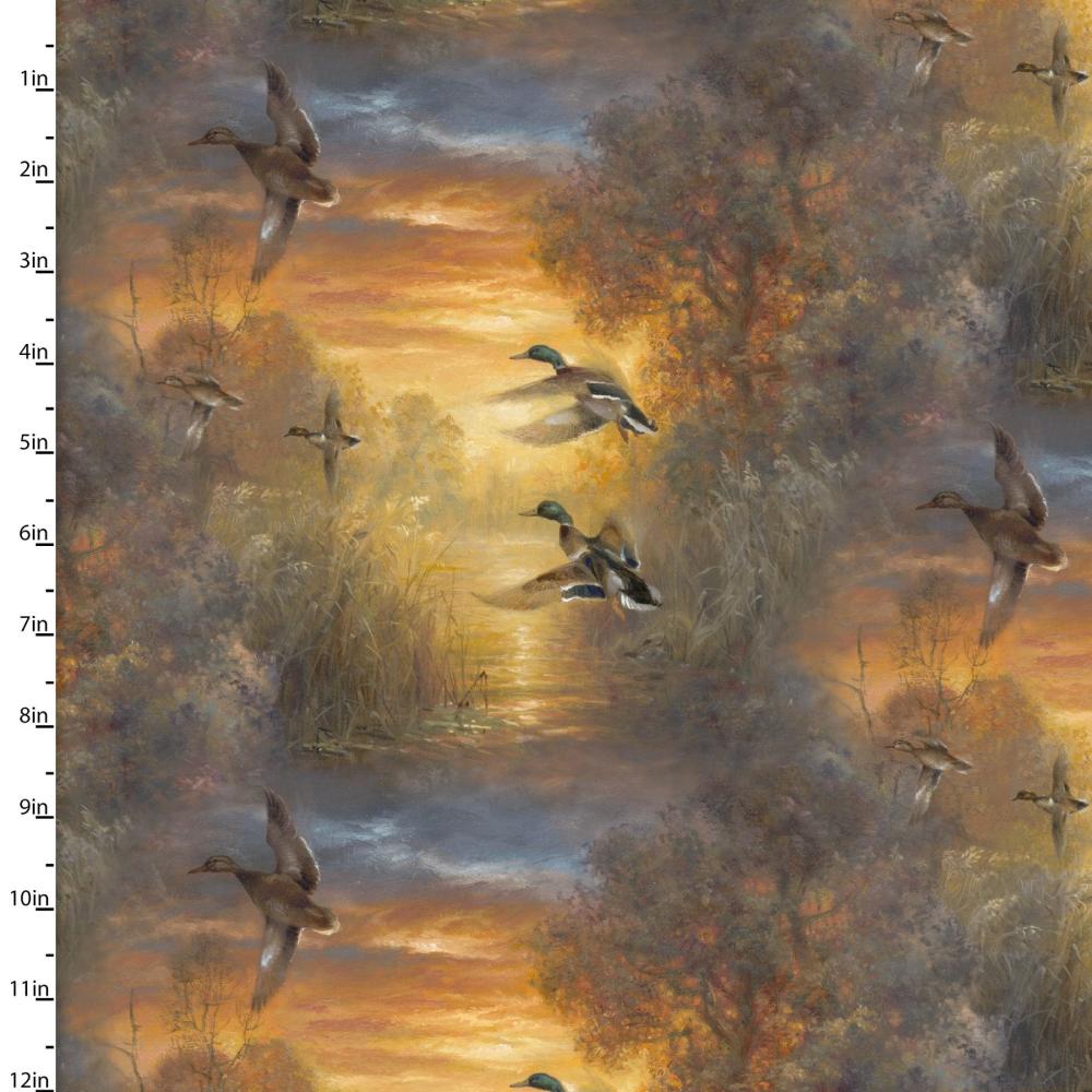 Handmade Placemat Or Table Runner Whitetail Country Evening Soar Multi
