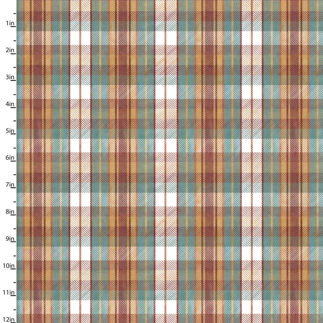 Handmade Placemat Or Table Runner Pumpkin Please Harvest Plaid