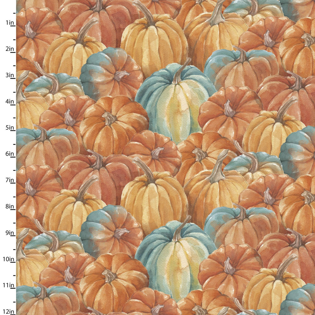 Handmade Placemat Or Table Runner Pumpkin Please Gourd Gather Orange