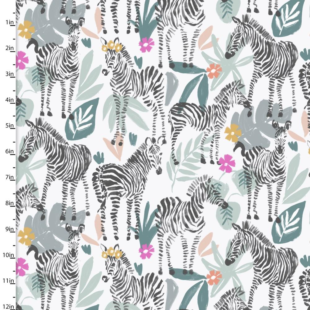 Handmade Placemat Or Table Runner Zebra Dazzle Dazzle of Zebras White