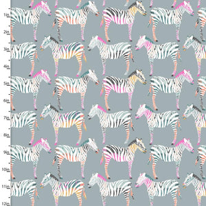 Handmade Placemat Or Table Runner Zebra Dazzle Zebra Row Gray