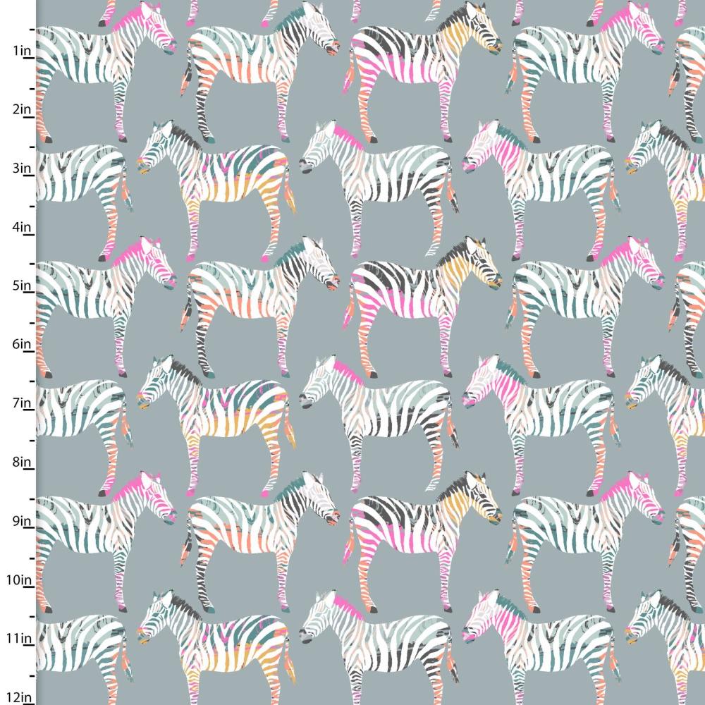Handmade Placemat Or Table Runner Zebra Dazzle Zebra Row Gray