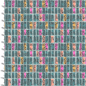 Handmade Placemat Or Table Runner Zebra Dazzle Funky Geo Turquoise