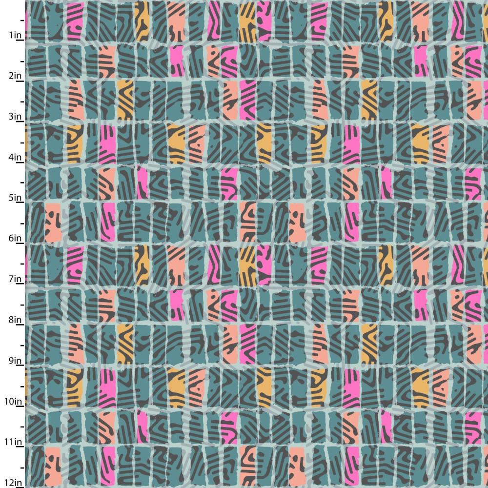 Handmade Placemat Or Table Runner Zebra Dazzle Funky Geo Turquoise