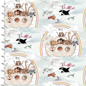 Handmade Placemat Or Table Runner Two by Two Animal Journey Blue
