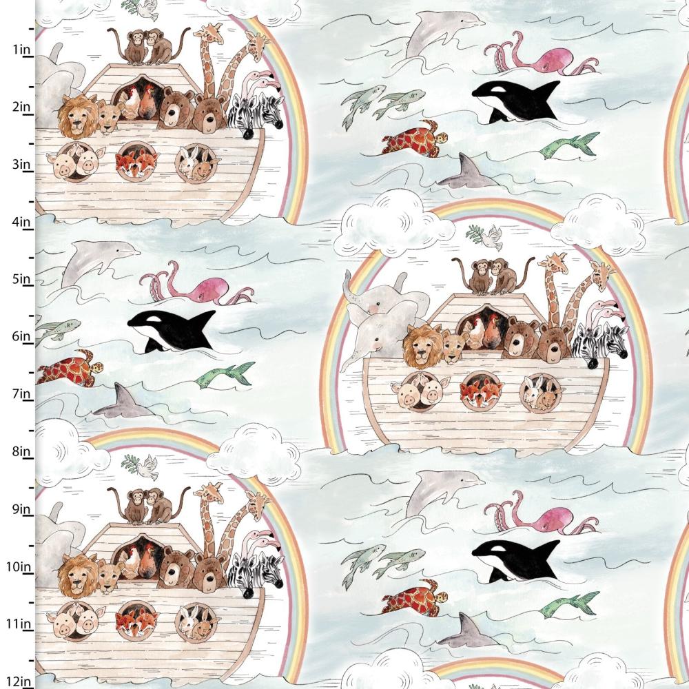 Handmade Placemat Or Table Runner Two by Two Animal Journey Blue