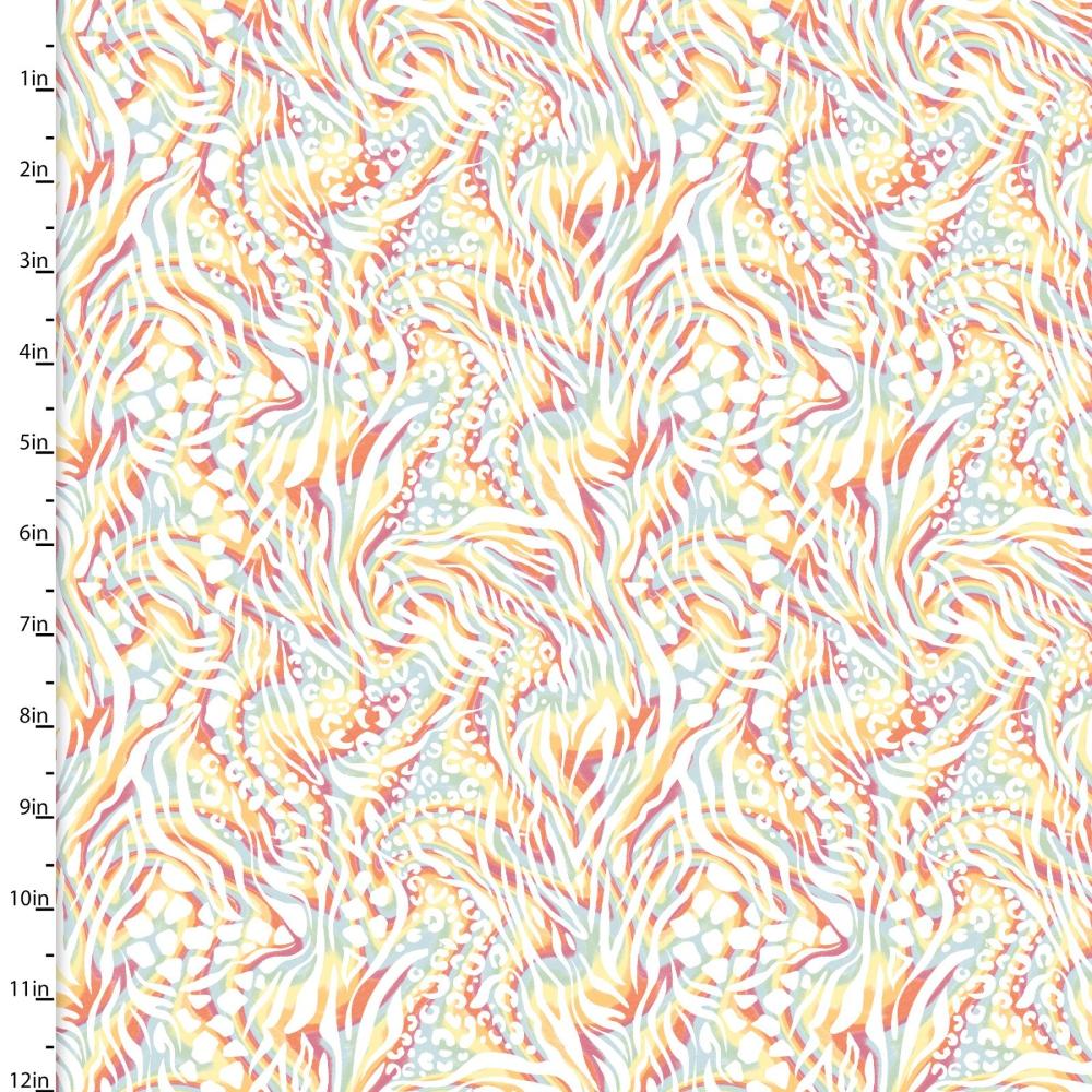 Handmade Placemat Or Table Runner Two by Two Rainbow Swirl Multi