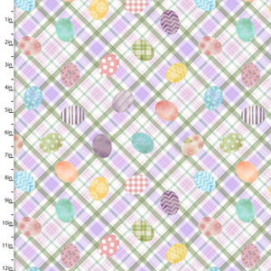 Handmade Placemat Or Table Runner Bunny Kisses & Easter Wishes Easter Eggccelence Purple